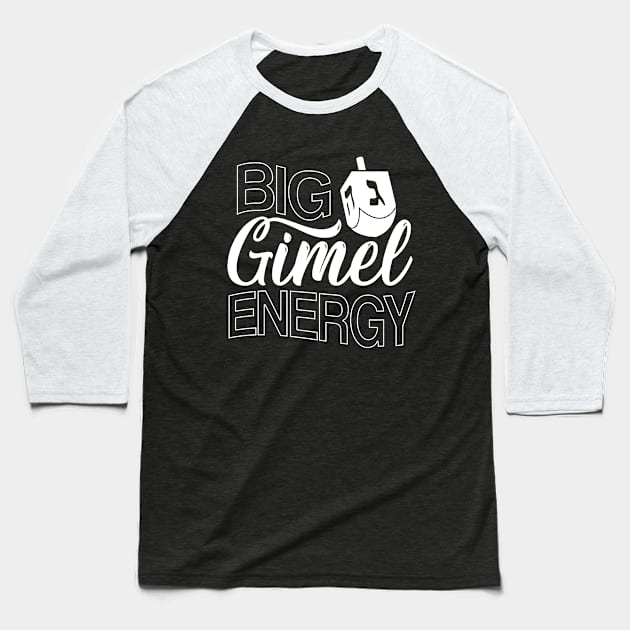 Big Gimel Energy funny hanukkah shirt, jewish ugly christmas sweater Baseball T-Shirt by dystopic